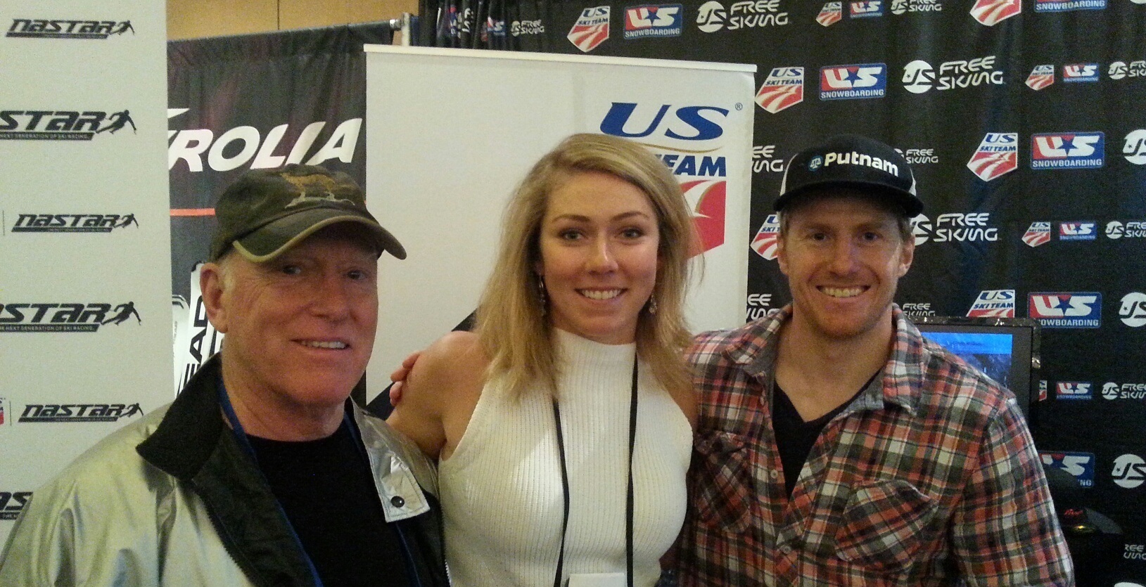 Cary with Mikaela Shiffrin, Ted Ligety